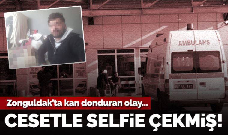 Cesedin yanında selfie çekip sosyal medyadan paylaşmış