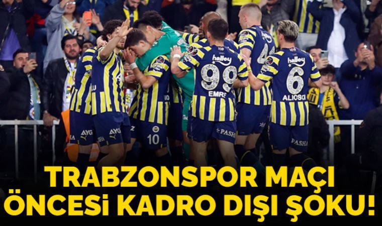 Fenerbahçe'de Trabzonspor maçı öncesi Serdar Aziz şoku!