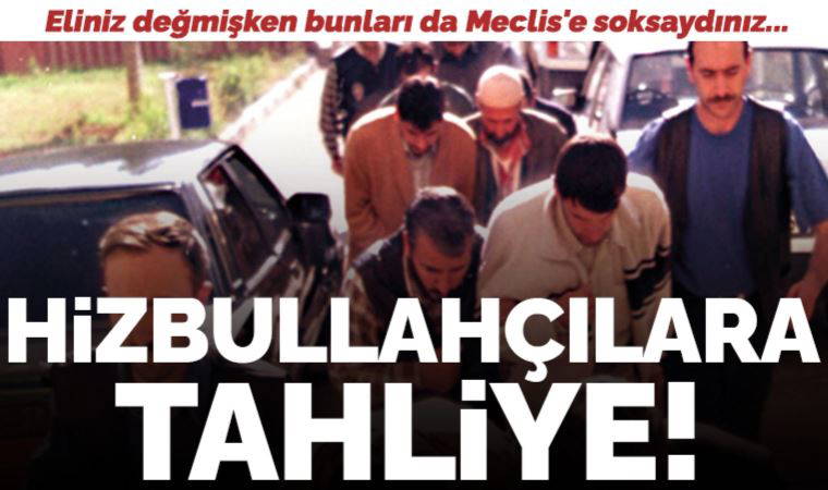 Eliniz değmişken bunları da Meclis'e soksaydınız... 4 Hizbullahçı daha serbest bırakıldı!