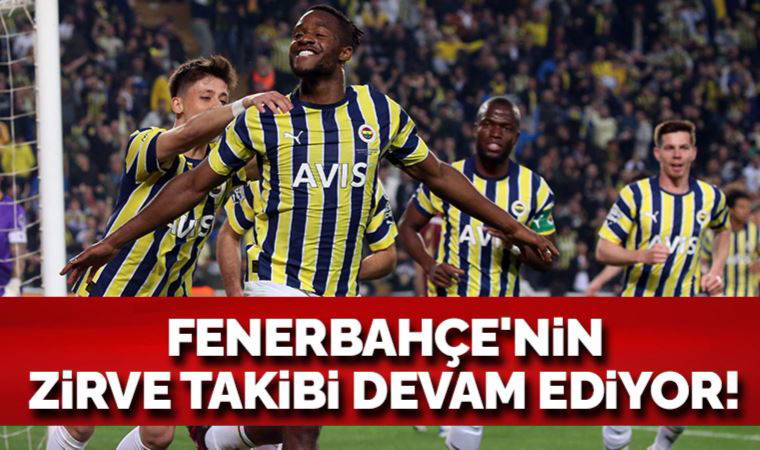 Fenerbahçe'nin zirve takibi devam ediyor!  Fenerbahçe 3-1 Trabzonspor