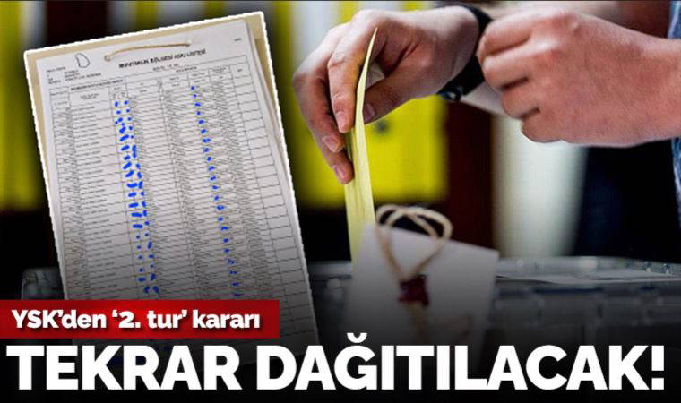 Son Dakika: YSK'den 'seçmen kağıdı' kararı
