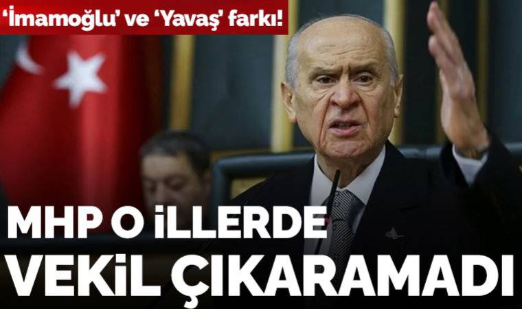 MHP, belediyesi olan illerde milletvekili çıkaramadı