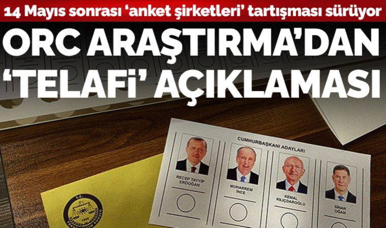 'Anket' tartışmalarının ardından ORC Araştırma'dan açıklama: 'Hiç kimseyi bile isteye yanıltmadık'
