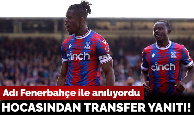 Adı Fenerbahçe ile anılan Wilfried Zaha'nın hocasından transfer yanıtı