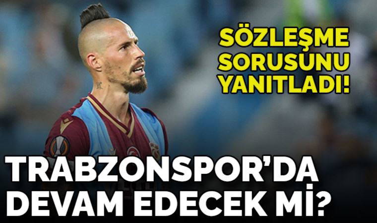Trabzonspor'da Marek Hamsik sözleşme sorusuna yanıt verdi