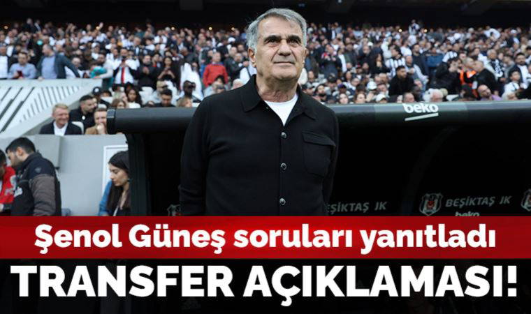 Beşiktaş Teknik Direktörü Şenol Güneş'ten transfer açıklaması (02 Mayıs 2023)