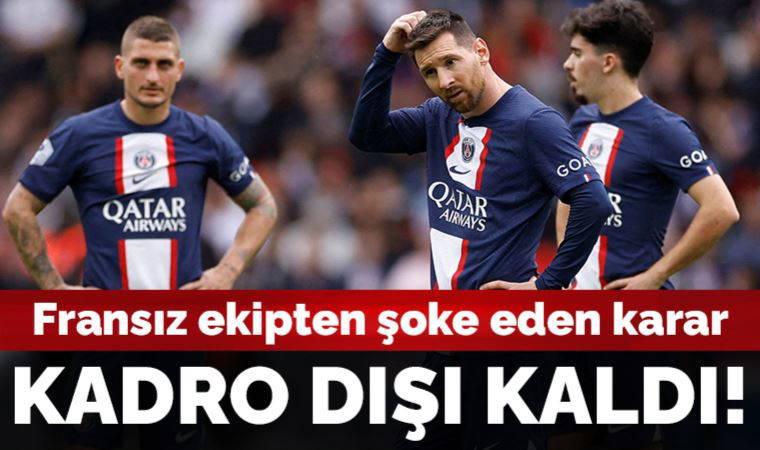Paris Saint-Germain'den şoke eden karar: Lionel Messi kadro dışı kaldı