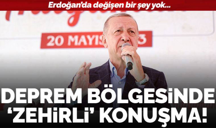 Son dakika... Erdoğan deprem bölgesinde: Kılıçdaroğlu'nu hedef aldı!