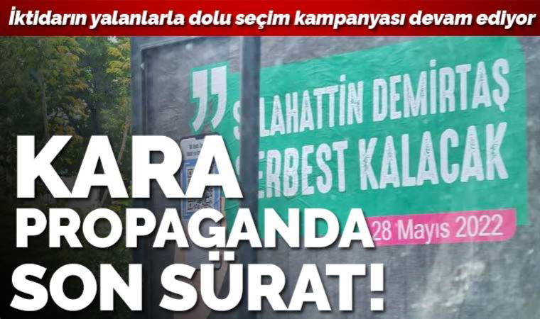 İktidarın kara propagandası hız kesmeden devam ediyor! Bu kez adres Nevşehir