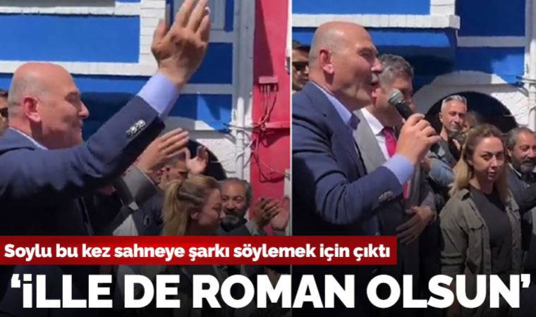 Süleyman Soylu bu kez sahneye şarkı söylemek için çıktı