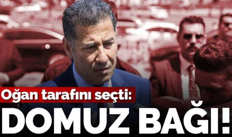 Sinan Oğan tarafını seçti: 'Domuz bağı'