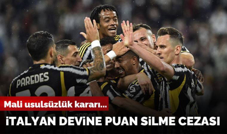 İtalyan devi Juventus'a puan silme cezası!