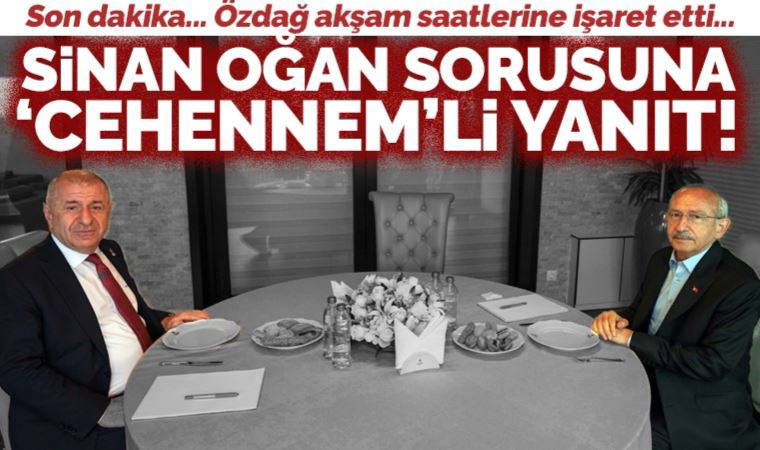 Son Dakika... Ümit Özdağ'dan Sinan Oğan sorusuna 'cehennemli' yanıt