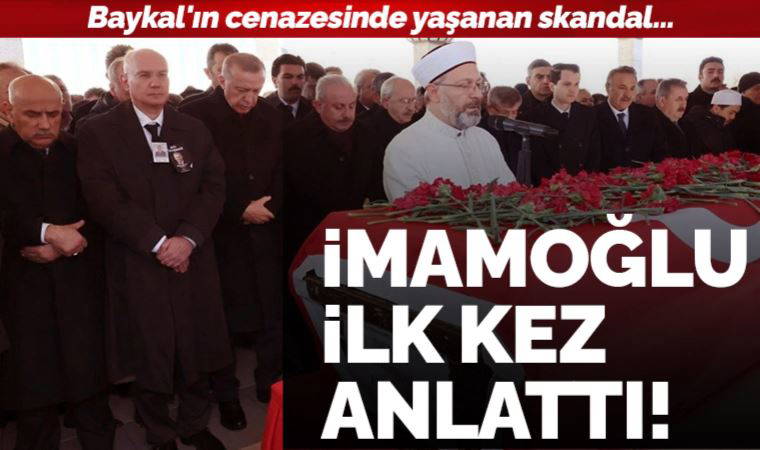 Deniz Baykal'ın cenazesinde yaşanan skandal... Ekrem İmamoğlu ilk kez anlattı!