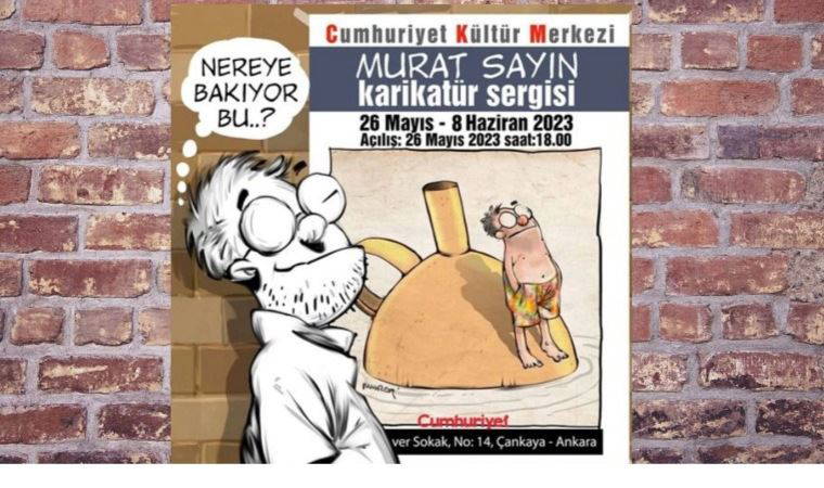 Karikatürist Sayın’ın sergisi Ankara CKM’de