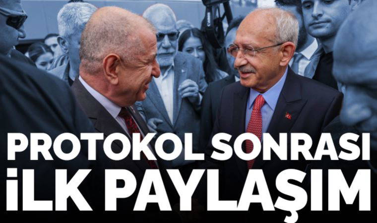 Son dakika... Ümit Özdağ ile protokol sonrası Kemal Kılıçdaroğlu'ndan ilk paylaşım