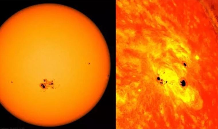 Güneş'in yüzeyindeki gizemli leke