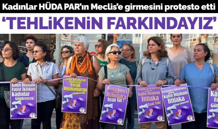 Mersin'de kadınlardan HÜDA PAR eylemi: Tehlikenin farkındayız