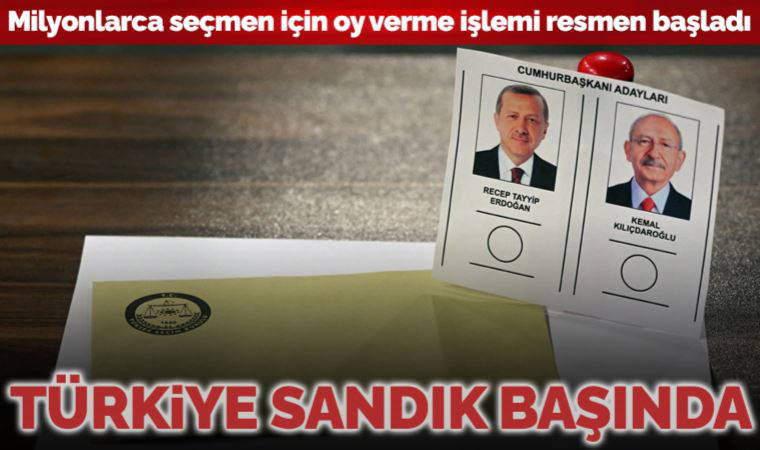 Türkiye yeniden sandık başında: Oy verme işlemi resmen başladı
