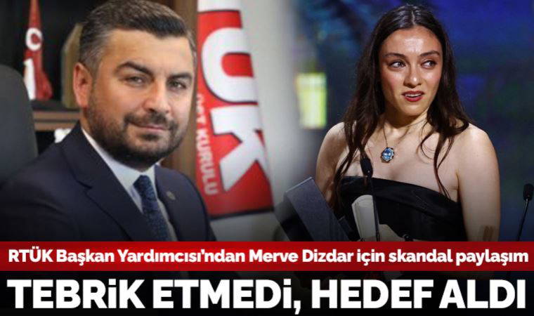 RTÜK Başkan Yardımcısı İbrahim Uslu, Merve Dizdar'ı hedef aldı: 'Tebrik edilesi bir yanı yok'
