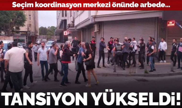 İzmir’de AKP’liler ile CHP'liler arasında arbede yaşandı!