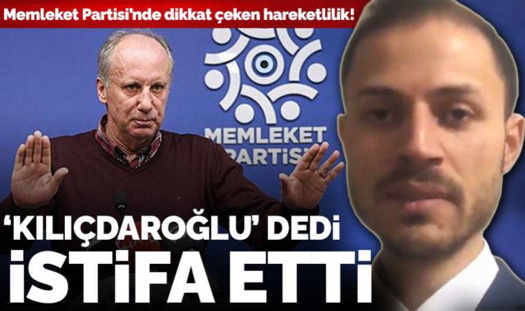 Memleket Partisi ilçe yönetimi “Kılıçdaroğlu” dedi ve istifa etti