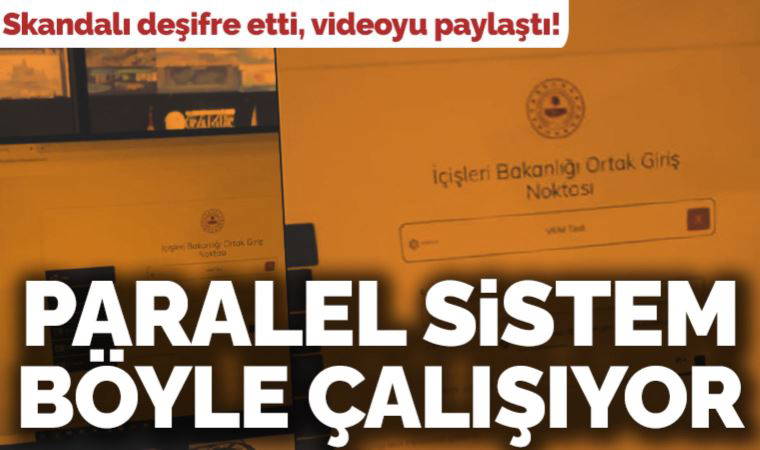 CHP'li Erkek İçişleri'ndeki 'paralel sistemin' görüntüsü paylaştı