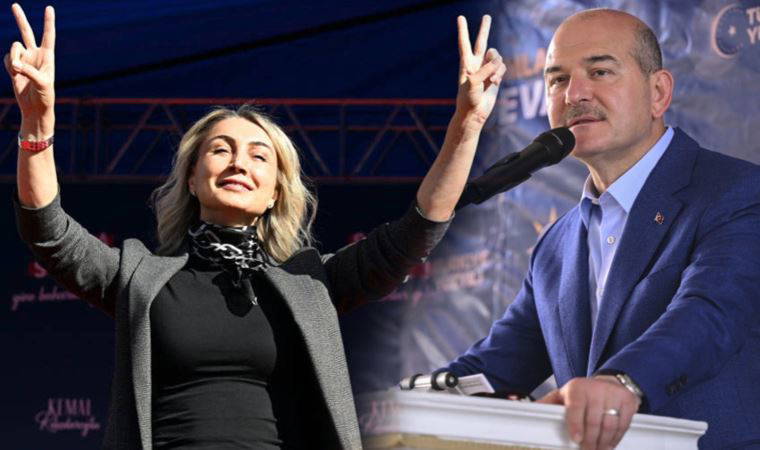 Soylu bu kez Dilek İmamoğlu'nu hedef aldı: 'PKK'nın yaptığı zafer işaretini yaptılar'