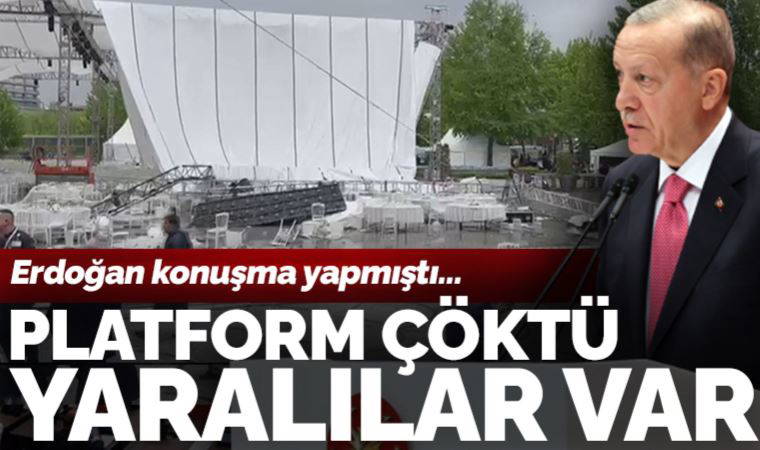 Erdoğan'ın konuştuğu TOBB Genel Kurulu'nda platform çöktü