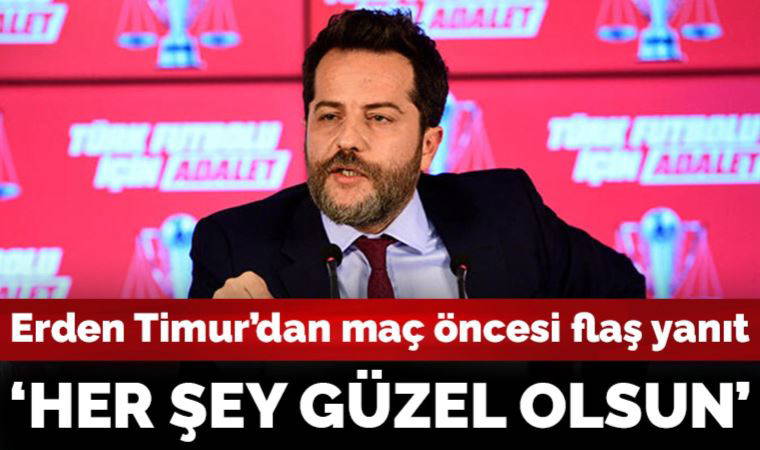 Galatasaray'da Erden Timur'dan şampiyonluk yanıtı!