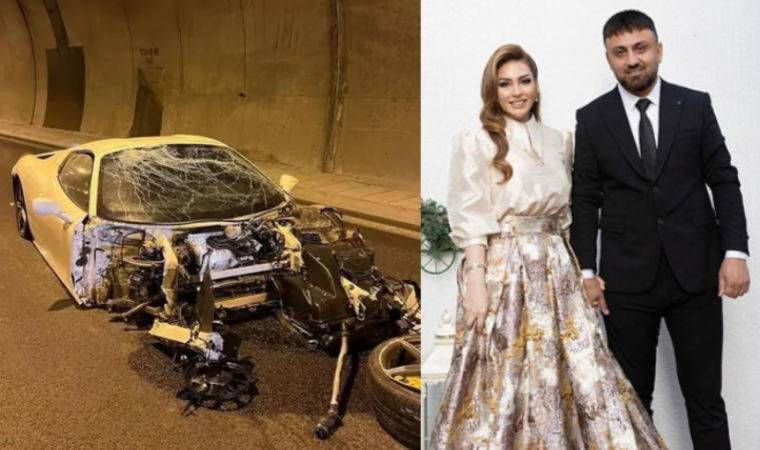 'Hız denemesi' yapmak isteyen Ünal Turan ve Ceylan Koynat'ın aracı hurdaya dönüştü