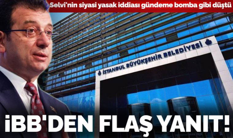 Selvi'nin siyasi yasak iddiasına İBB'den jet yanıt: Yazarın amacını biliyoruz