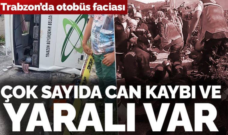 Trabzon'da belediye otobüsü kaza yaptı: 4 ölü, 37 yaralı