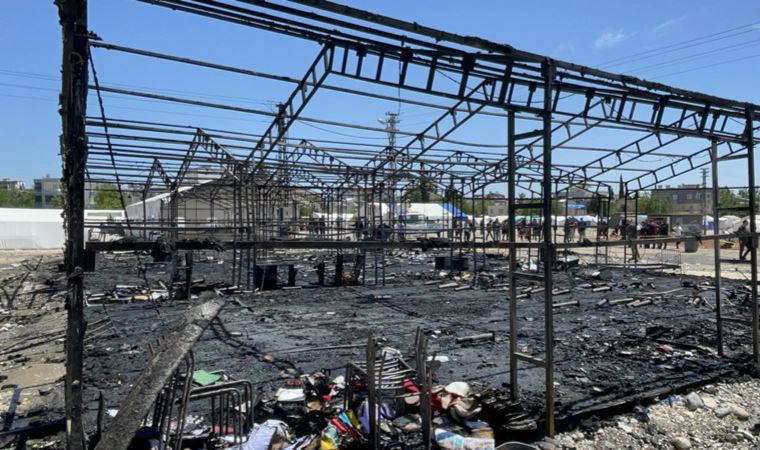 Adıyaman'da çadır kentte yangın paniği!