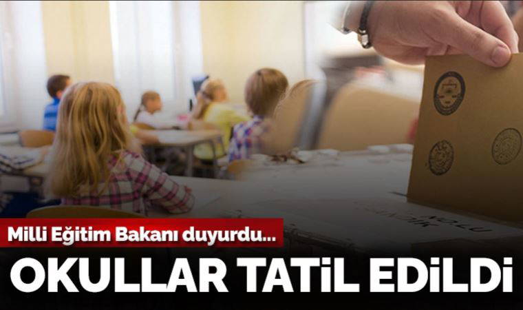 Son Dakika: Bakan Mahmut Özer açıkladı: 15 Mayıs'ta okullar tatil edildi