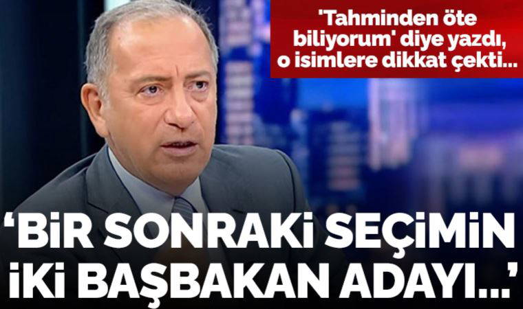 Fatih Altaylı 'Tahminden öte biliyorum' diye yazdı: 'Bir sonraki seçimin iki başbakan adayı...'