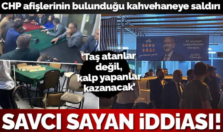 Son dakika... Provokasyonlar bitmiyor! İzmir'de CHP'nin seçim afişlerinin bulunduğu kıraathaneye saldırı