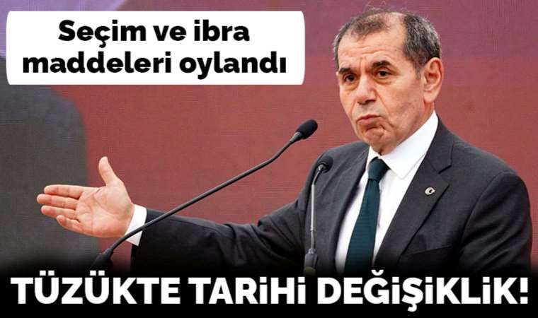 Galatasaray tüzüğünde tarihi seçim değişikliği!