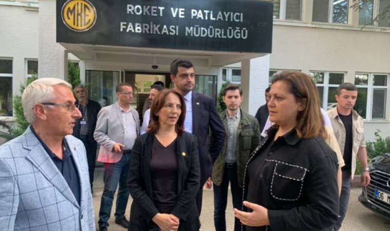 CHP'den 5 işçinin hayatını kaybettiği MKE fabrikasına ziyaret