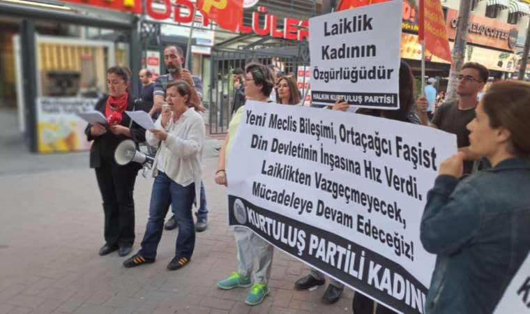 HKP'den HÜDA PAR ve Yeniden Refah Partisi protestosu