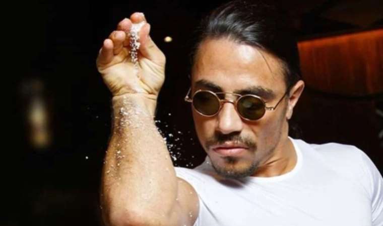 Nusret, olaylı Dünya Kupası pozlarının ardından Şampiyonlar Ligi'nde görüntülendi