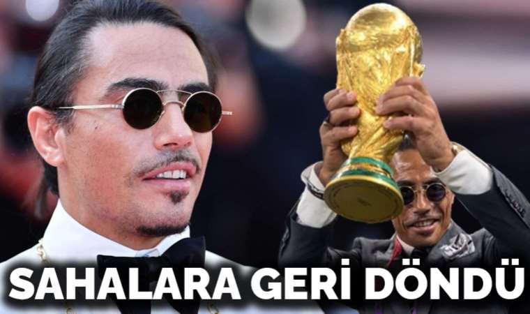 Nusret, olaylı Dünya Kupası pozlarının ardından Şampiyonlar Ligi'nde görüntülendi