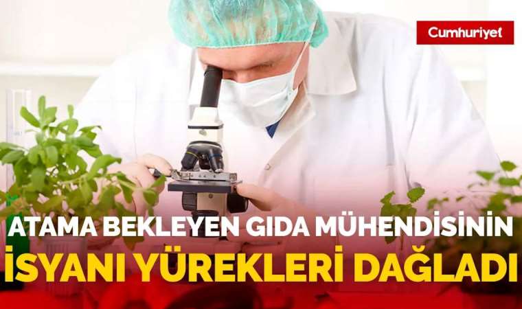 Atama bekleyen gıda mühendisinin isyanı yürekleri dağladı