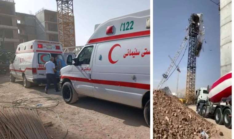 Irak’ta inşaatta vinç devrildi: 3 ölü