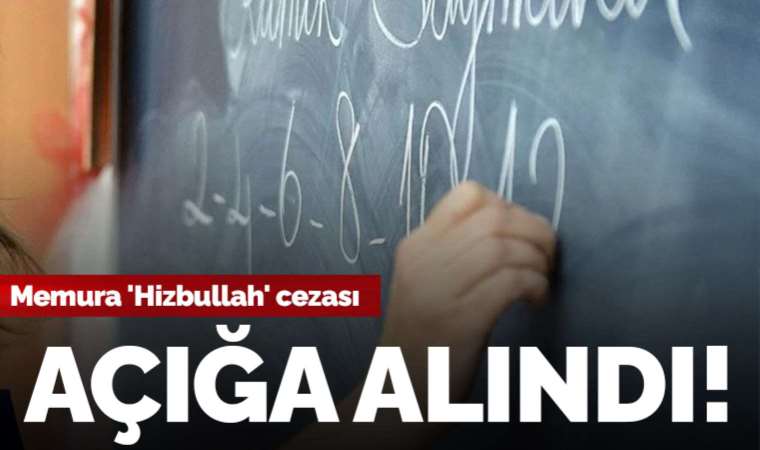 ‘Meclis’te Hizbullah istemiyoruz’ paylaşımı yapan memur açığa alındı