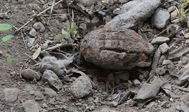 Kurtuluş Savaşı’ndan kalma el bombası bulundu