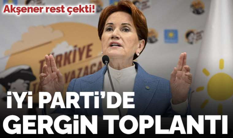 Akşener’den muhaliflere: İsteyen karşıma çıkabilir
