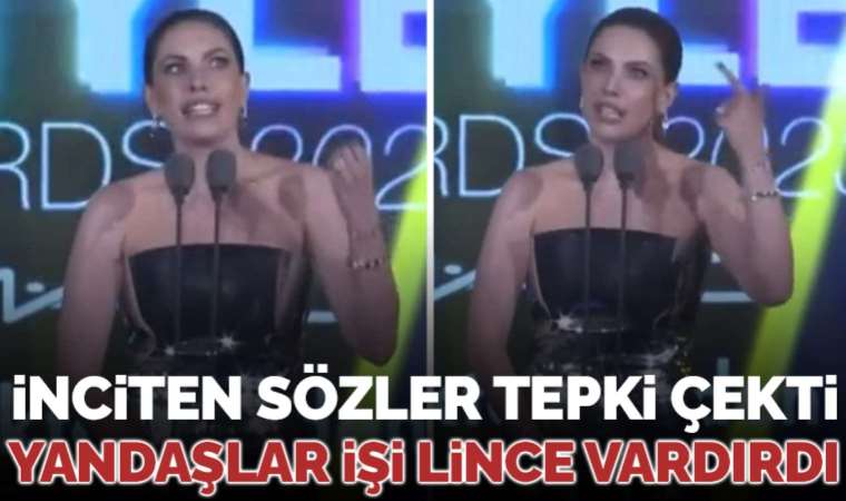 Ödül töreninde depremzedelerle ilgili konuşan Eda Ece'nin sözleri tepki çekti: 'Yaptığımız yardımları başkaları yapıyor sandılar...'