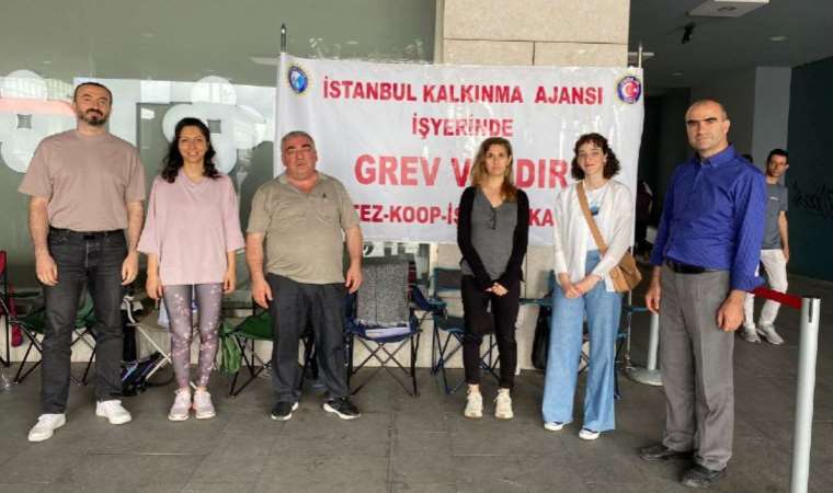 Bakanlığa bağlı İstanbul Kalkınma Ajansı’nda işçilerin grevi sürüyor: Enflasyonun faturası emekçiye!
