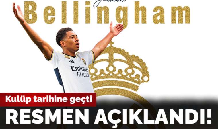 Real Madrid Jude Bellingham'ı resmen açıkladı... Kulüp tarihine geçti!